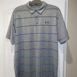 Grey Under Armour Golf Polo (Dri-Fit)
